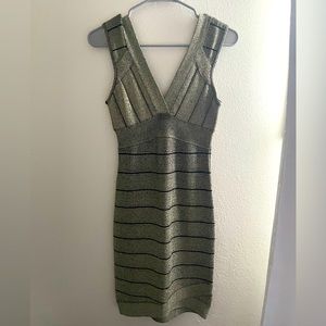 Gold Sparkly Bodycon Dress